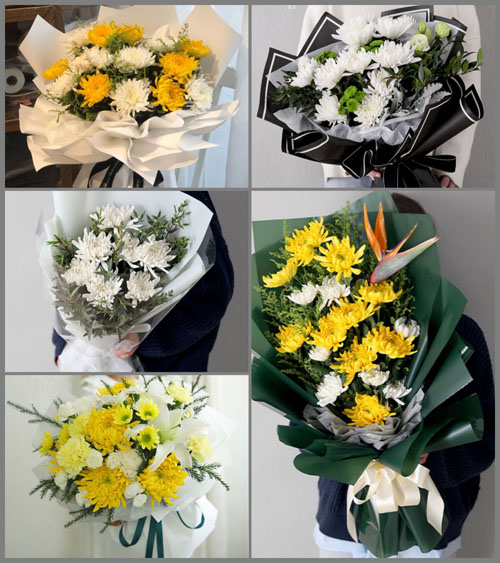 河南南阳卧龙区王村乡董营村白事花束代送